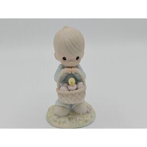 Precious Moments Wishing You A Basket Full Of Blessings Enesco 109924 1987